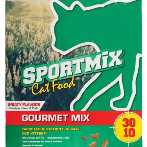 SPORTMiX Gourmet Mix Adult Dry Cat Food, Chicken, Liver & Fish Flavor, 15 Pounds