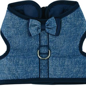 Play On Spring/Summer Dog Chambray Bowtie Harness