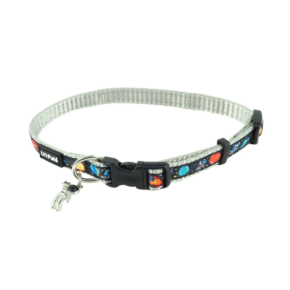 Li'l Pals® by Coastal® Charming Ribbon Overlay Dog Collar, Li'l Space Explorers