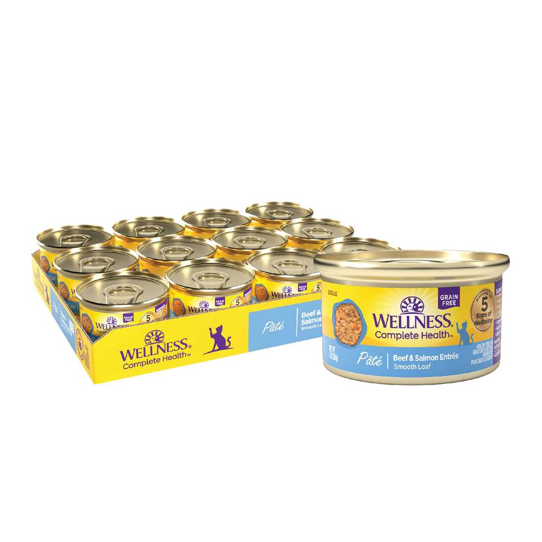 Wellness Complete Health Natural Grain Free Wet Canned Cat Food, Pate - Image 2