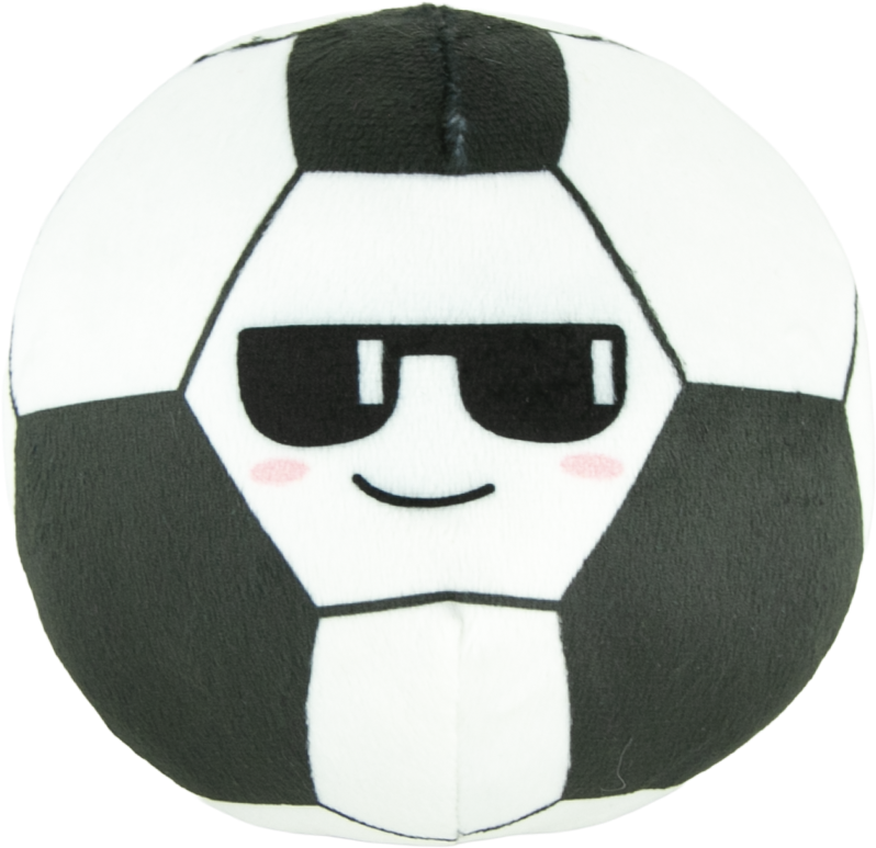 Play On Plush Two-in-One Soccer Ball and Spike Ball Dog Toy, 5 Inches