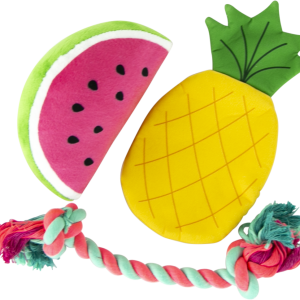 Play On Fruit Dog Toy Grab Bag