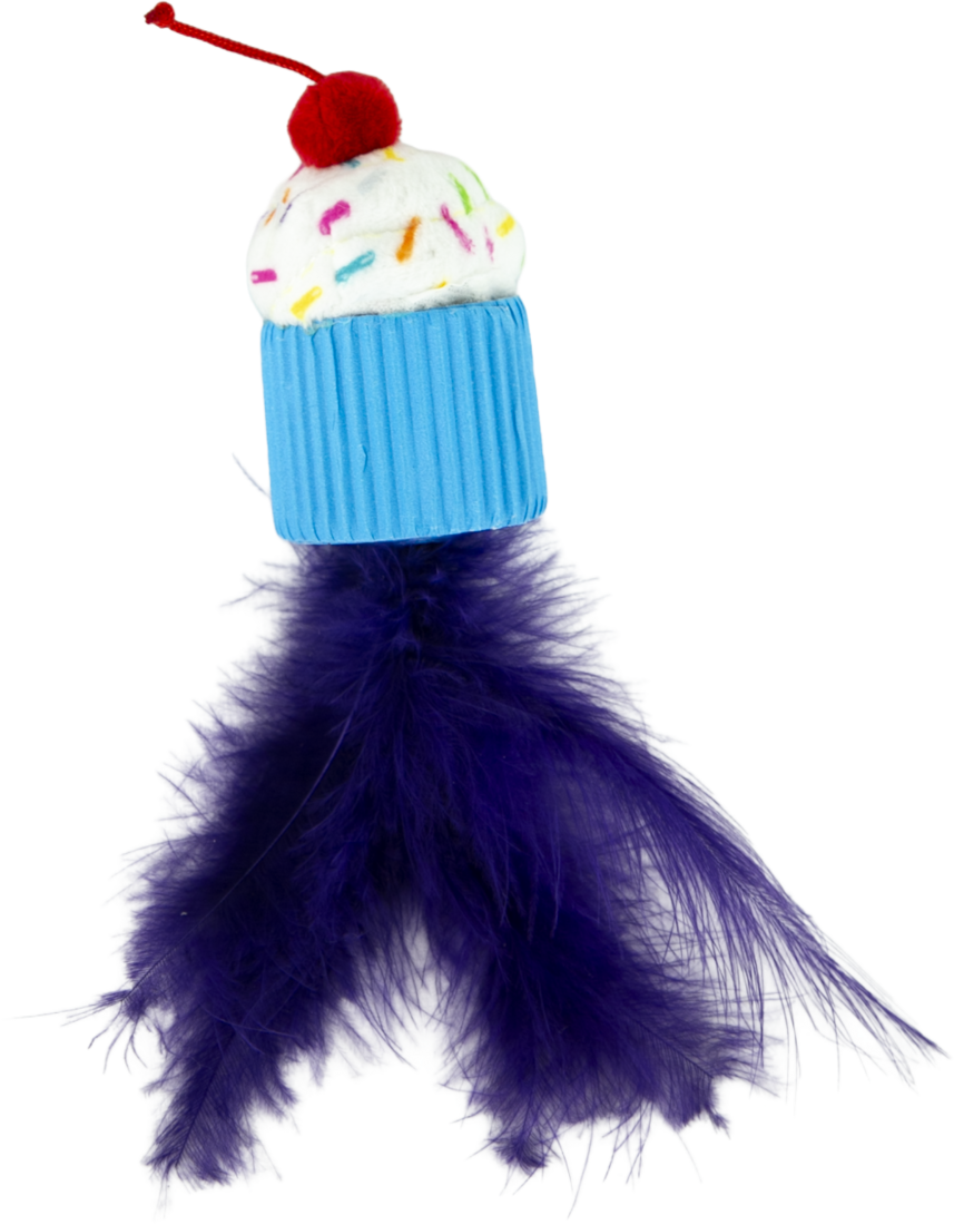 Play On Birthday Cupcake Cat Toy