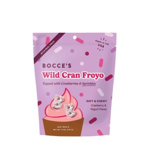 Bocce's Bakery Wild Cran Froyo Soft and Chewy Dog Treats, 6 Ounces
