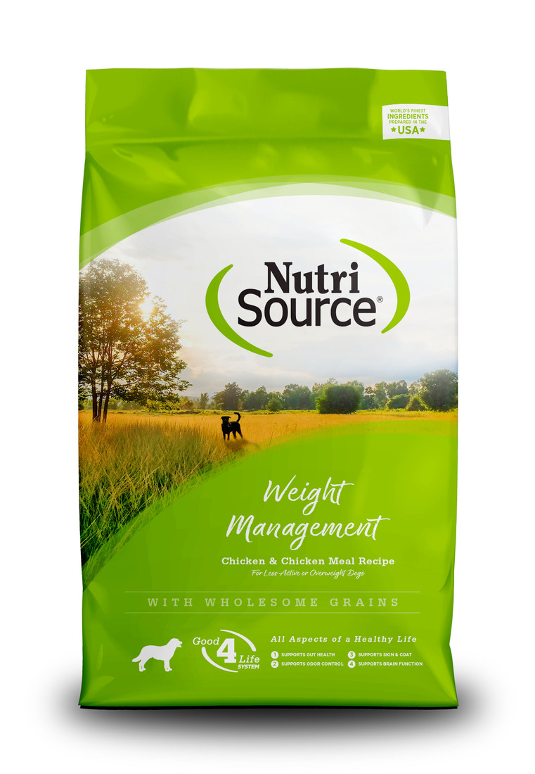 NutriSource Weight Management Dry Dog Food, Chicken and Rice, 26 Pounds