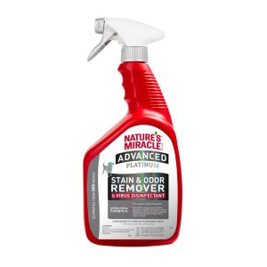 Nature's Miracle Advanced Platinum Disinfectant Stain & Odor Remover & Virus Disinfectant, 32 Ounces