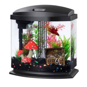 Aqueon LED BettaBow Kit with SmartClean™ Technology, Black, 2.5 Gallon