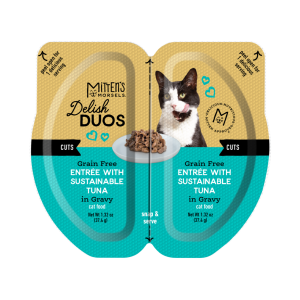 Mitten's Morsels Delish Duos Grain Free Cuts in Gravy Wet Cat Food