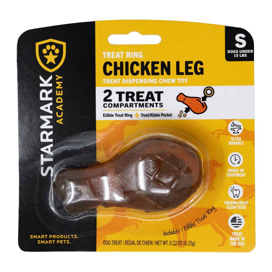 Starmark Treat Ringer Chicken Leg Dog Toy - Image 2