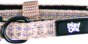 Play On Adventure Reflective Dog Collar, Taupe