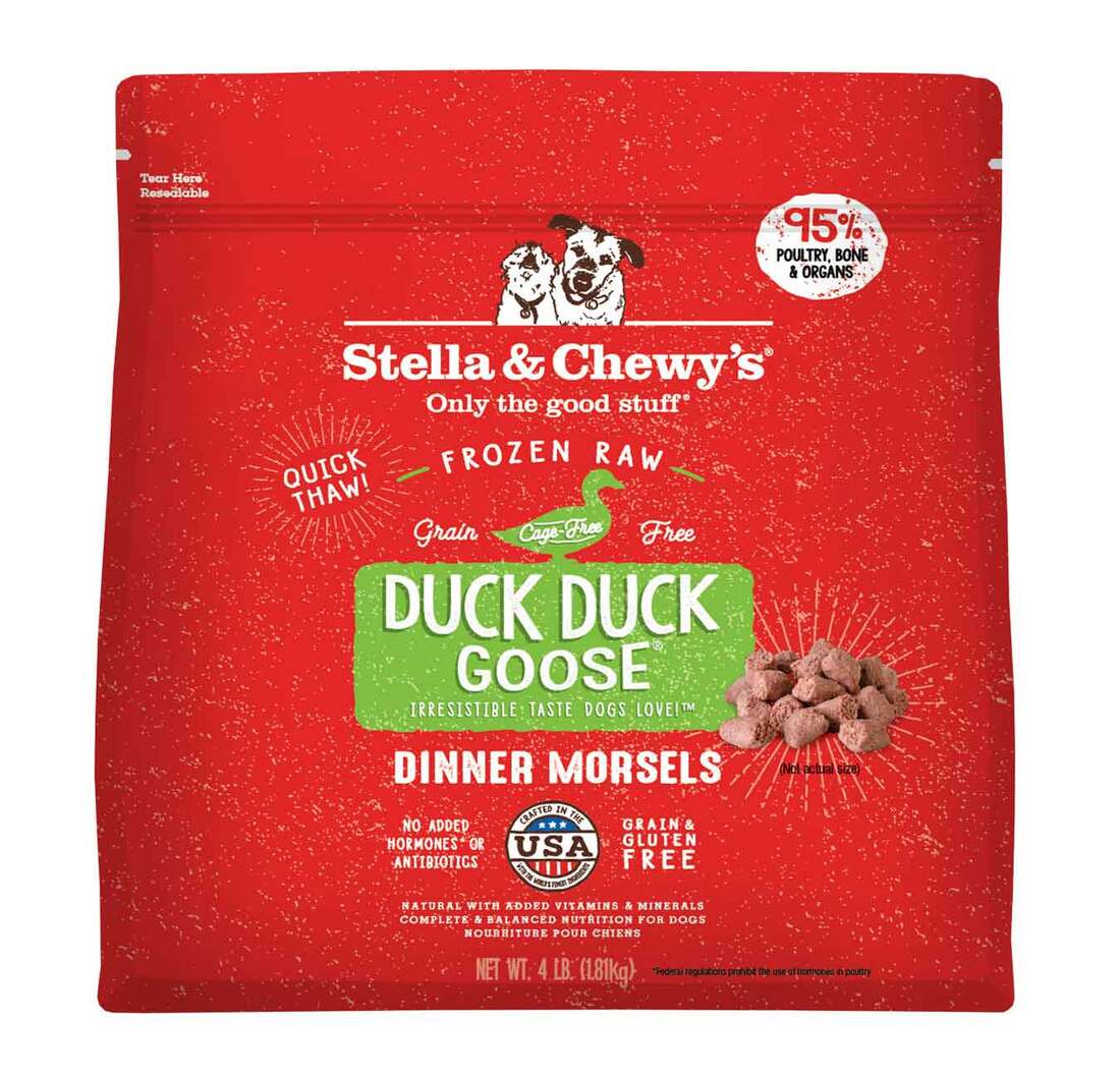 Stella & Chewy's Dog Frozen Raw, Duck Duck Goose Dinner Morsels, 4 Pounds - Not Available for Delive
