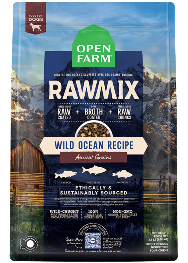 Open Farm RawMix Dog Food, Wild Ocean Recipe Ancient Grains - Image 2