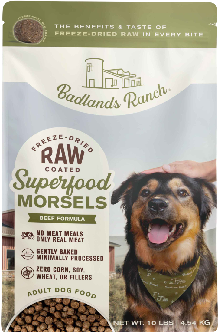 Badlands Ranch Morsel Superfood Dog Food, Beef