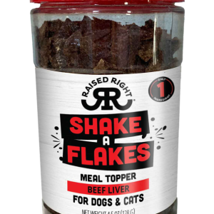 Raised Right Shake A Flakes Dog Treats, 4.5 Ounces