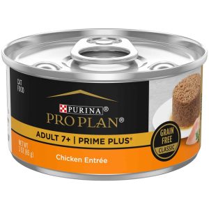 Purina Pro Plan Grain Free Senior Wet Cat Food Pate, SENIOR Adult 7+ Prime Plus Chicken Entree - 3 O