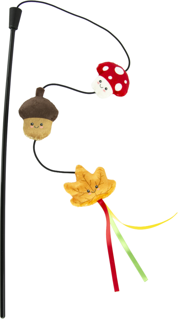 Play On Mushroom, Acorn and Leaf Teaser Cat Toy