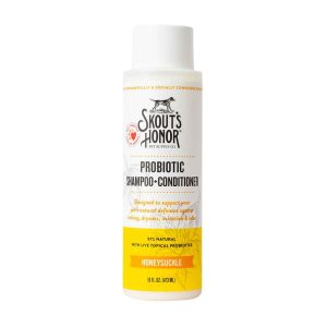 Skout's Honor Probiotic Shampoo+Conditioner Honeysuckle, 16 Ounces