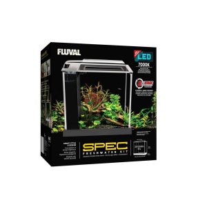 Fluval Spec Kit Aquarium, Black, 2.6 Gallon
