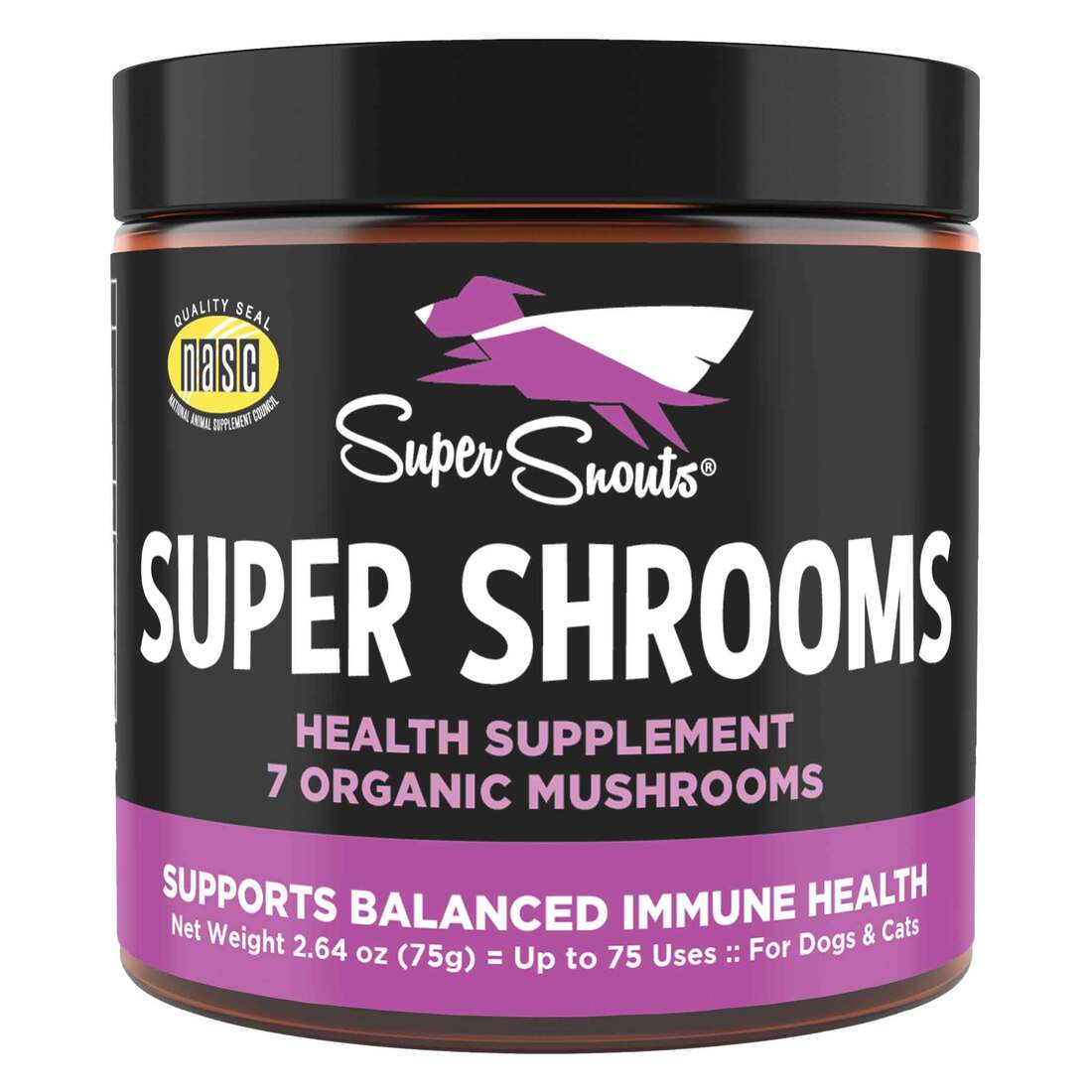 Super Snouts Super Shrooms Dog Supplement, 2.64 Ounces