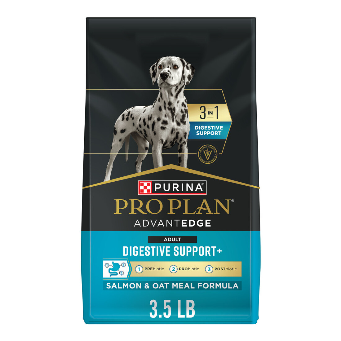 Purina Pro Plan AdvantEDGE Digestive Support Plus Salmon and Oat Meal Formula Adult Dry Dog Food - Image 2