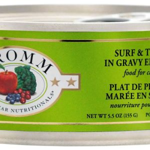 Fromm Four-Star Natural Wet Cat Food, Surf & Turf in Gravy Entrée, 5.5 Ounces