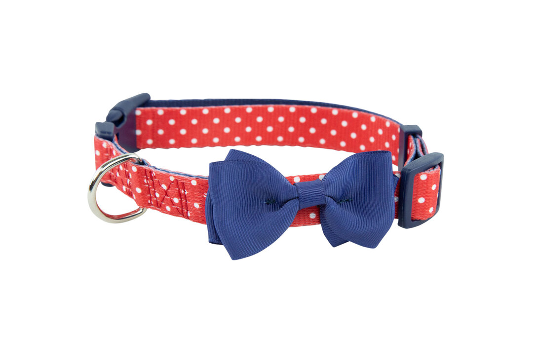 Play On Spring Apparel Polka Dot Bow Tie Collar - Image 2