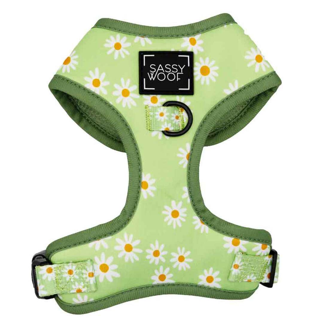 Sassy Woof Adjustable Dog Harness, Dainty Daisy Green - Image 3