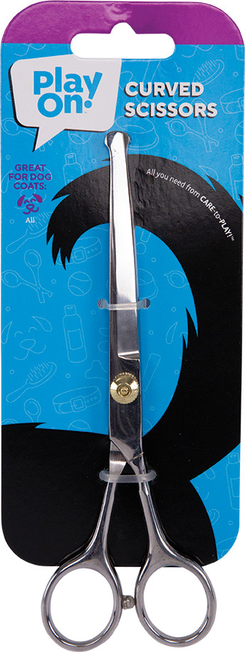 Play On Curved Dog Grooming Scissors