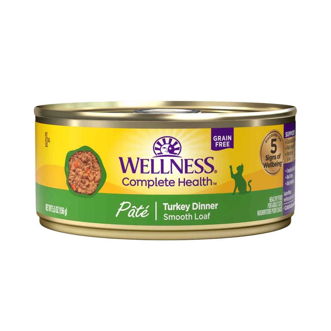 Wellness Complete Health Grain Free Canned Cat Food, Pate - Image 5