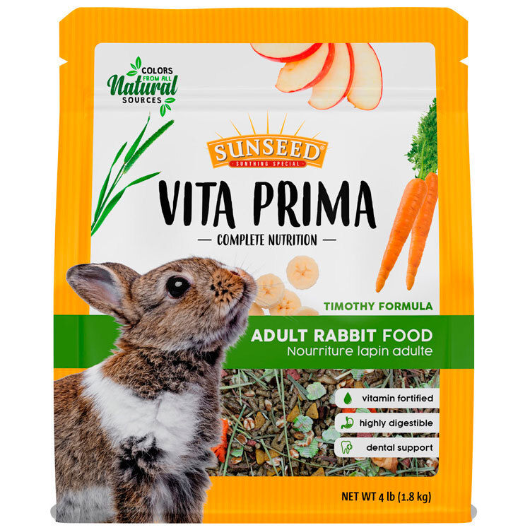 Sunseed VITA PRIMA™ Complete Nutrition Adsult Rabbit Food, 4 Pounds