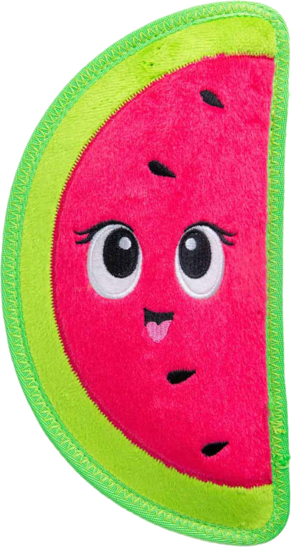 Outward Hound Tough Skinz Watermelon Dog Toy, Red, Small