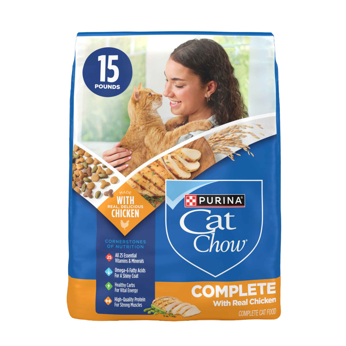 Purina Cat Chow High Protein Dry Cat Food, Complete - Image 2