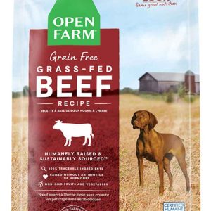 Open Farm Grain Free Kibble Dry Dog Food, Grass-Fed Beef, 22 Pounds