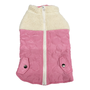 Play On Pink Sherpa Zip-Up Dog or Cat Jacket