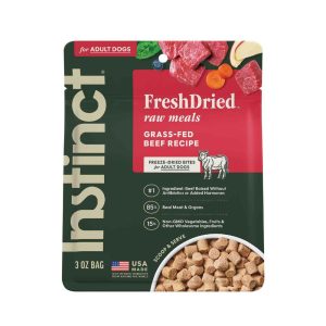 Instinct Raw Meals Freeze-Dried Beef Dog Food, 3 Ounce Bag