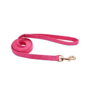 Accent Microfiber Dog Leash, Posh Pink with Flower, 5/8" x 06'