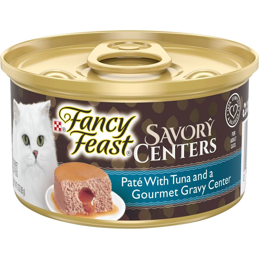 Purina Fancy Feast Pate With Gravy Wet Cat Food, Savory Centers Tuna - 3 Ounce Can