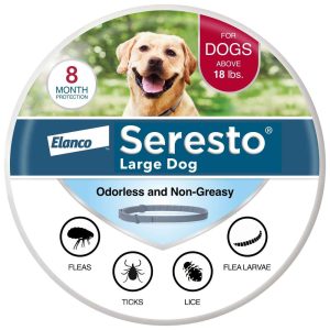 Seresto Large Dog Vet-Recommended Flea & Tick Treatment & Prevention Collar for Dogs Over 18 lbs. |