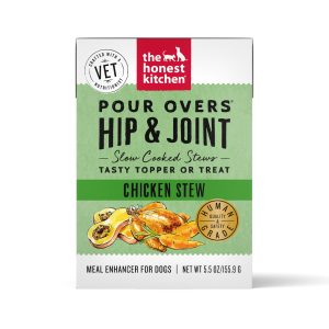 The Honest Kitchen Dog Food Pour Over Hip & Joint Dog Food Topper or Treat, Chicken Stew, 5.5 Ounces