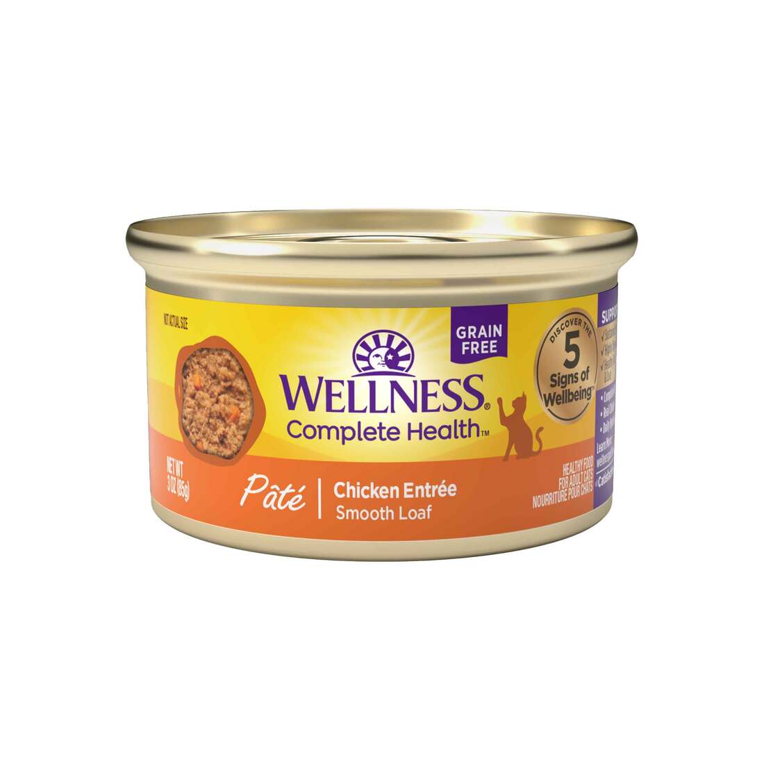 Wellness Complete Health Grain Free Canned Cat Food, Pate - Image 4
