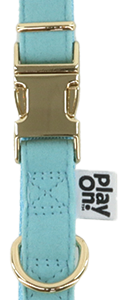 Play On Velvet Dog Collar, Blue