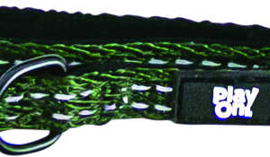 Play On Adventure Reflective Dog Collar, Olive