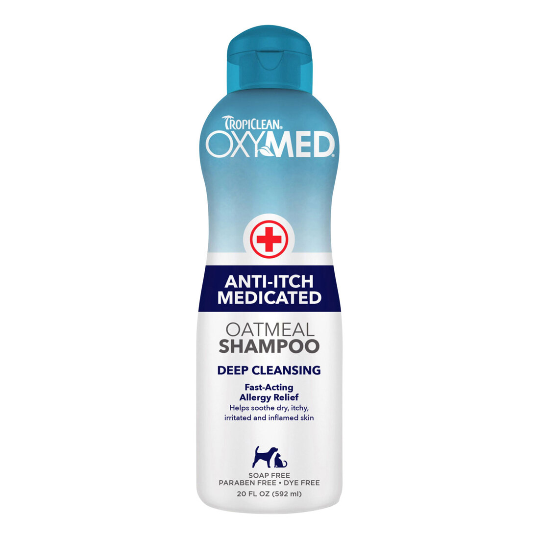 TripiClean OxyMed Anti-itch Medicated Oatmeal Shampoo, 20 Ounces