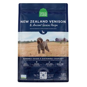 Open Farm Ancient Grain Dry Dog Food, New Zealand Venison, 4 Pounds