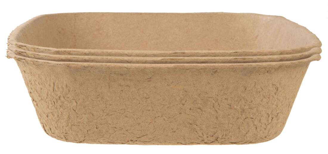 Kitty Sift Sustainable, Clean, Disposable Cat Litter Box, Large, Set of 3