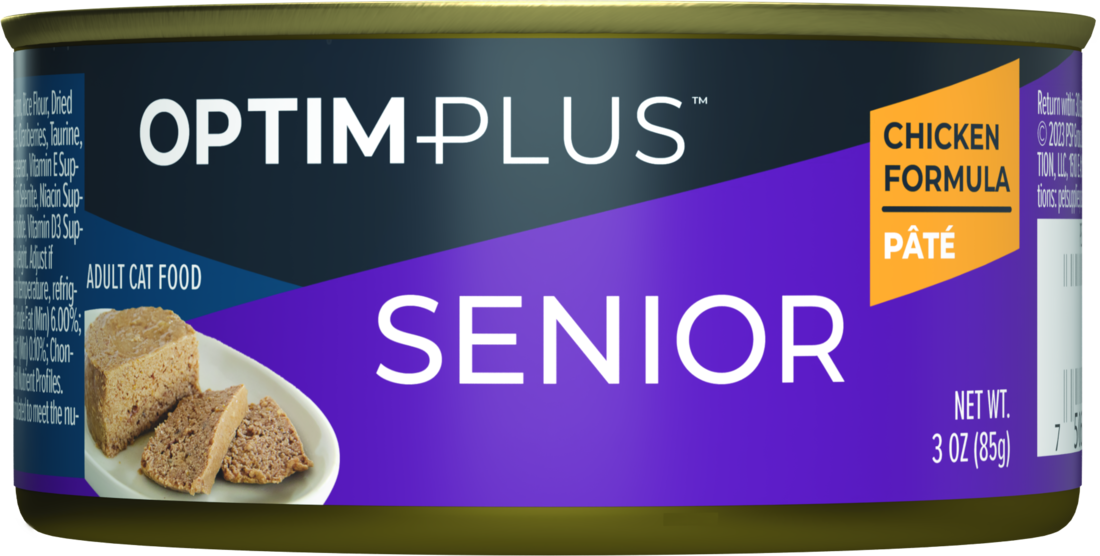 OptimPlus Senior Chicken Formula Wet Cat Food, 3 Ounces